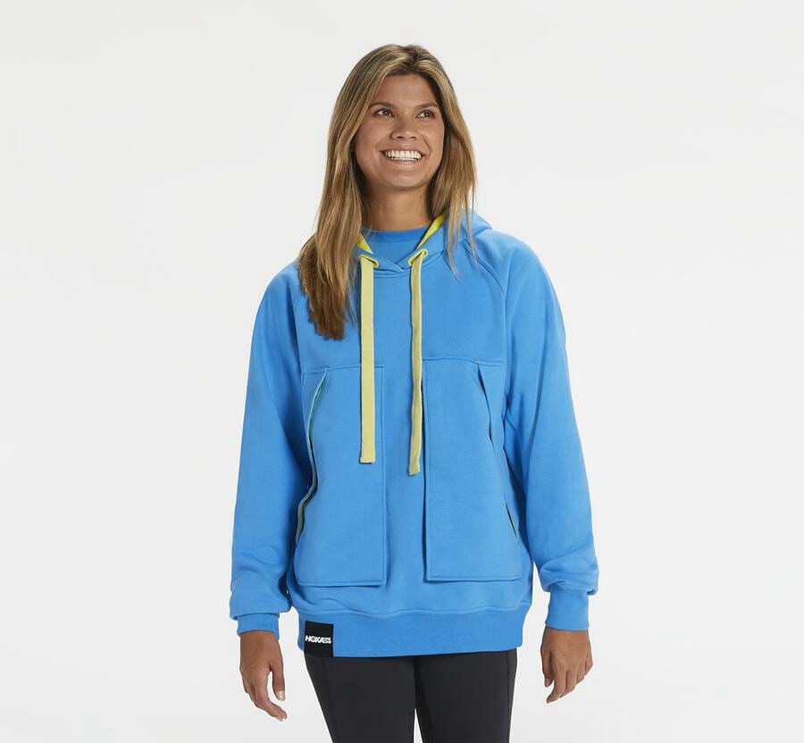 Hoka One One Hoodie Dames - Bondi - Blauw - GI9714685